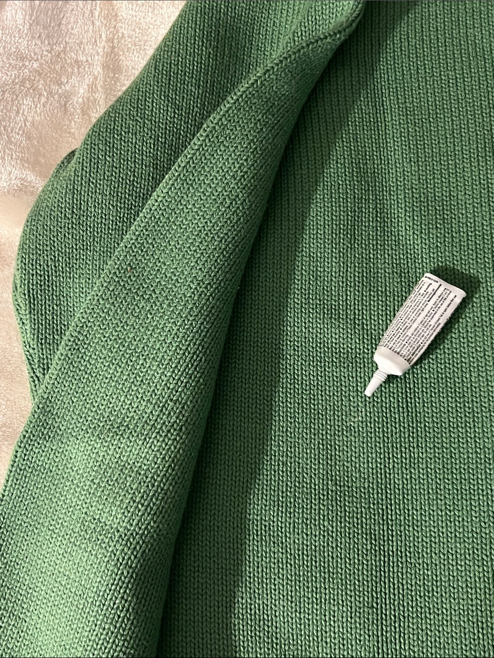 CROFT & BARROW 💚 THICK 100% COTTON GREEN CREW NECK PULLOVER SWEATER Women’s XL - Picture 5 of 6
